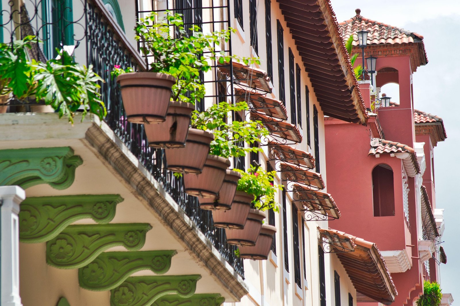 Colonial architecture in Panama City's Casco Viejo